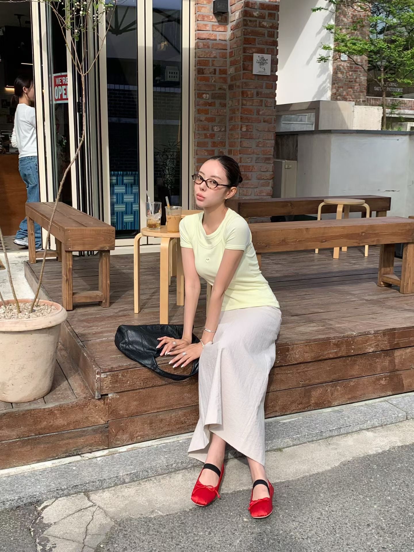 Heart Top Set (3 Colors)(這件沒有直播!)￼