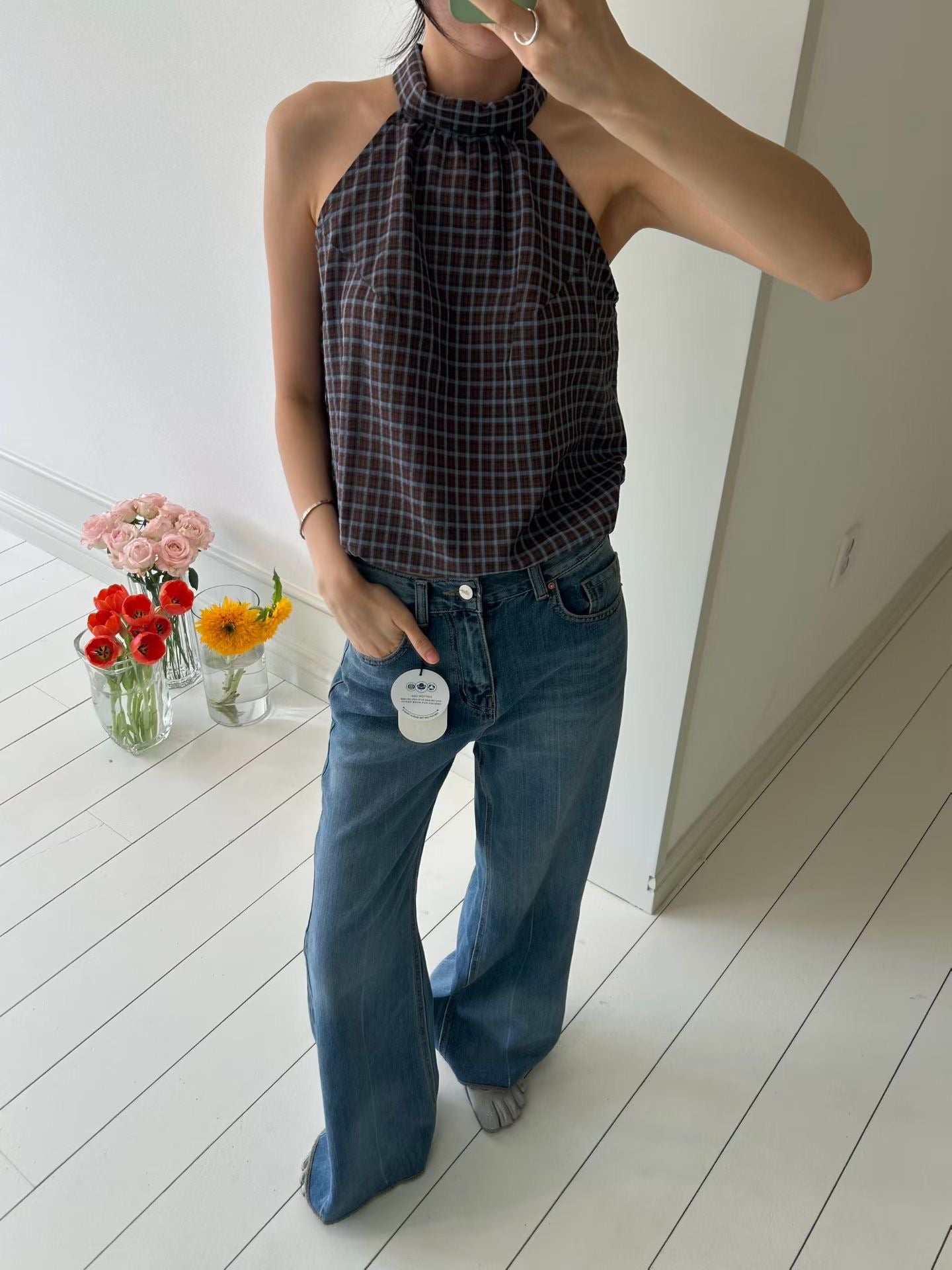 Ondi Checked Top (2 Colors)
