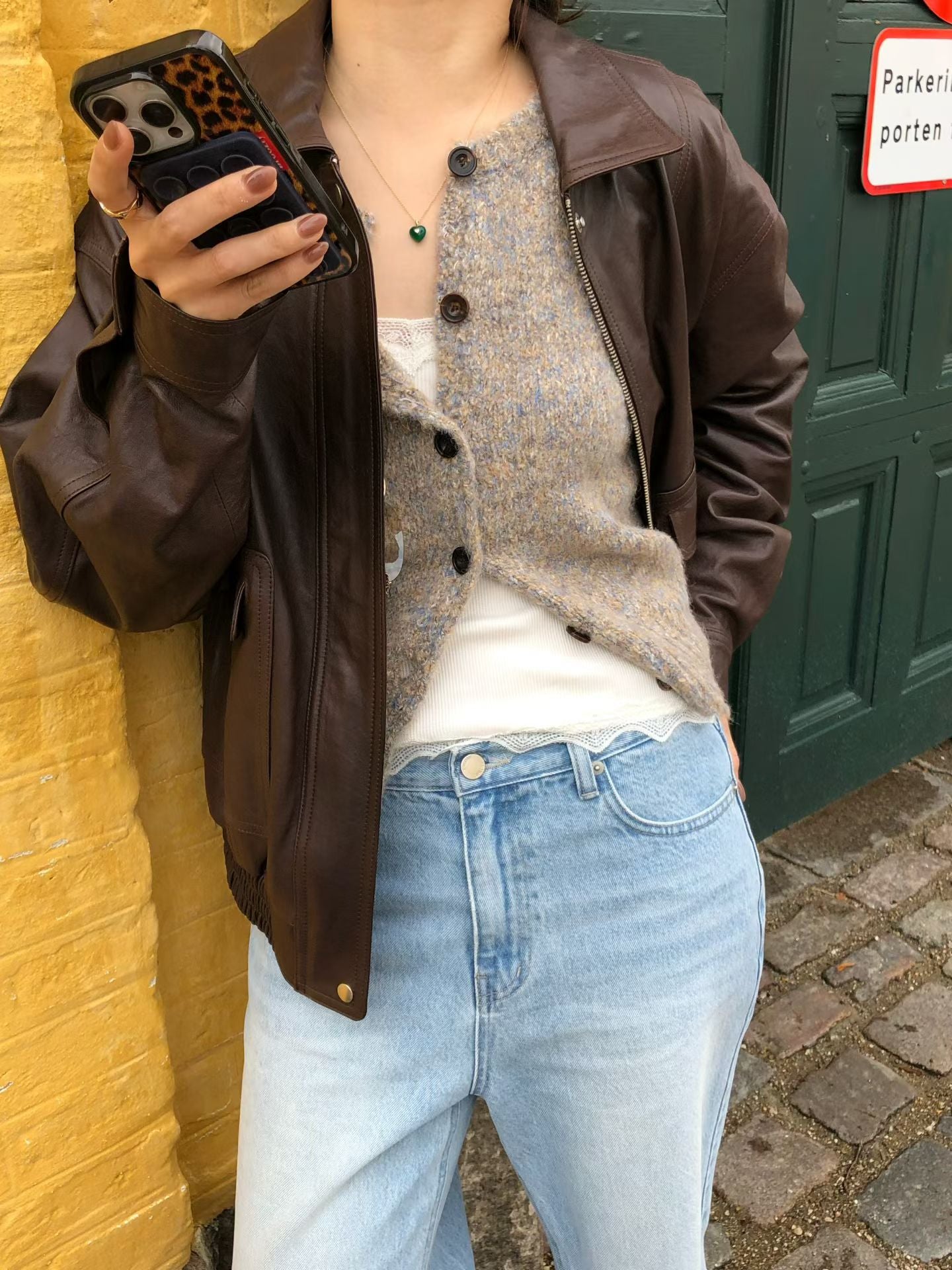 Bella Leather Blouson (2 Colors)