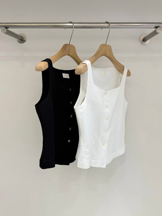 【亞麻50%面料】 Xanthe Linen Top (2 Colors)