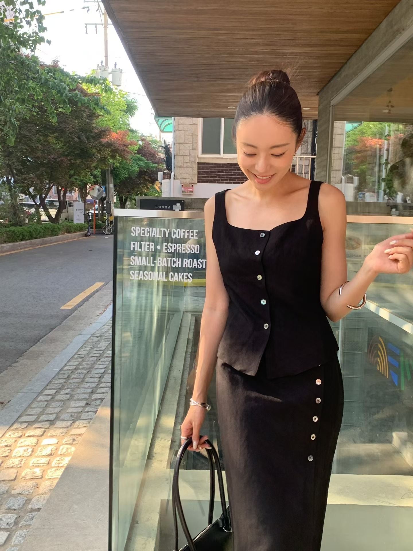 【亞麻50%面料】 Xanthe Linen Top (2 Colors)