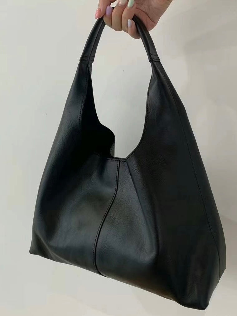 Cow Leather Tote Bag / Size S (3 Colors)