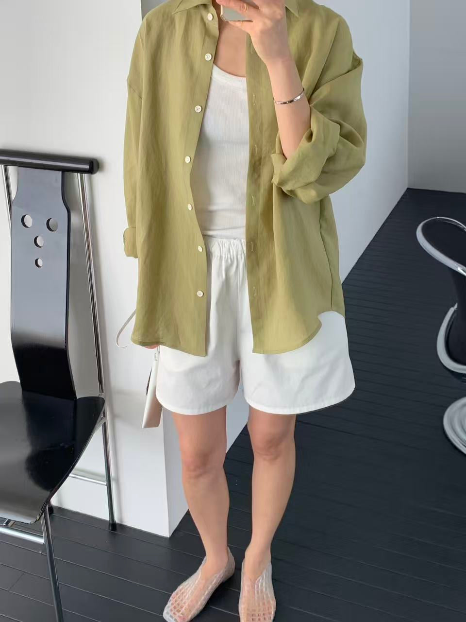 【亞麻100%】 Tamsy Shirt (4 Colors)