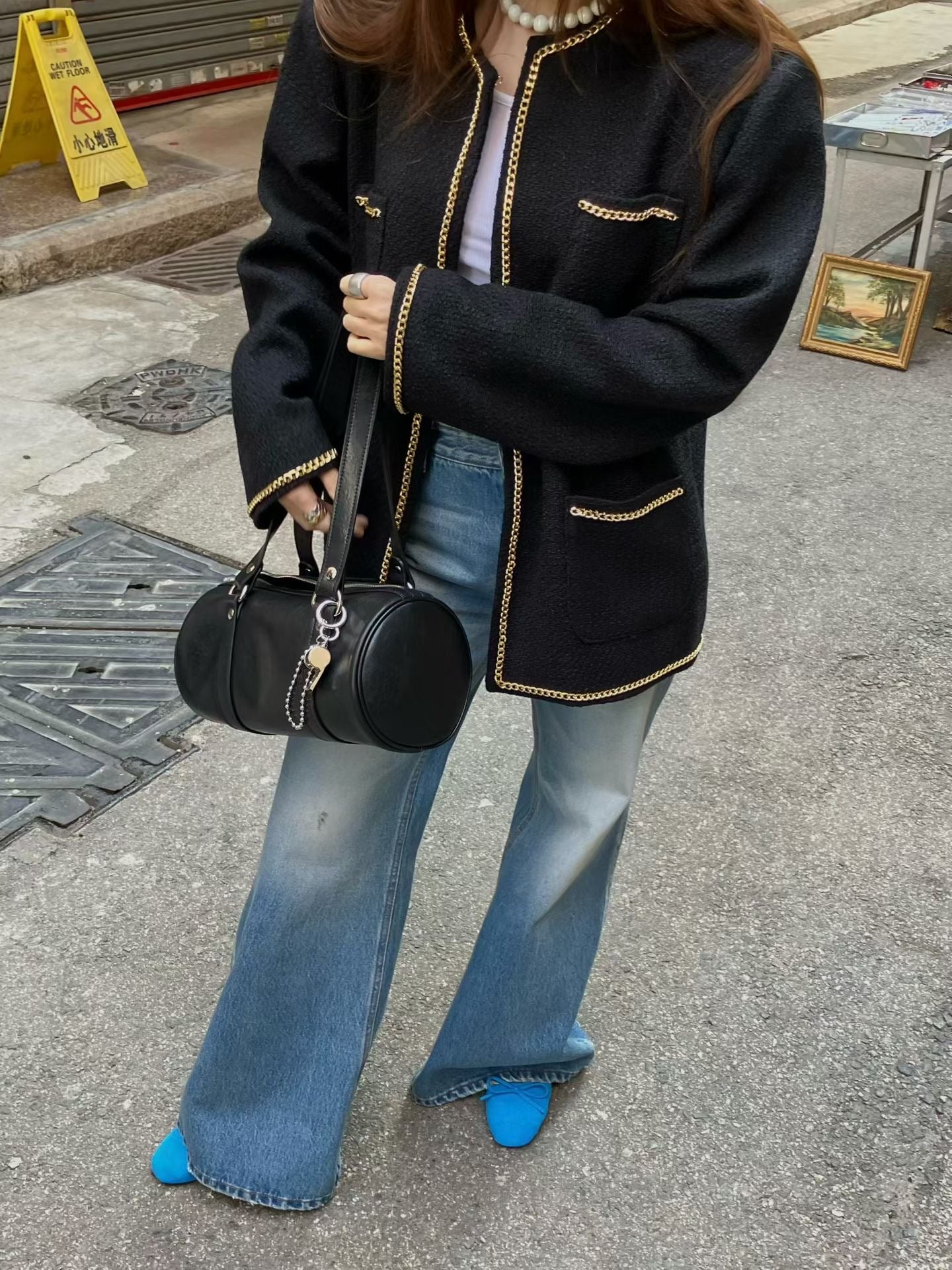 Nessa Barrel Cow Leather Bag (2 Colors)