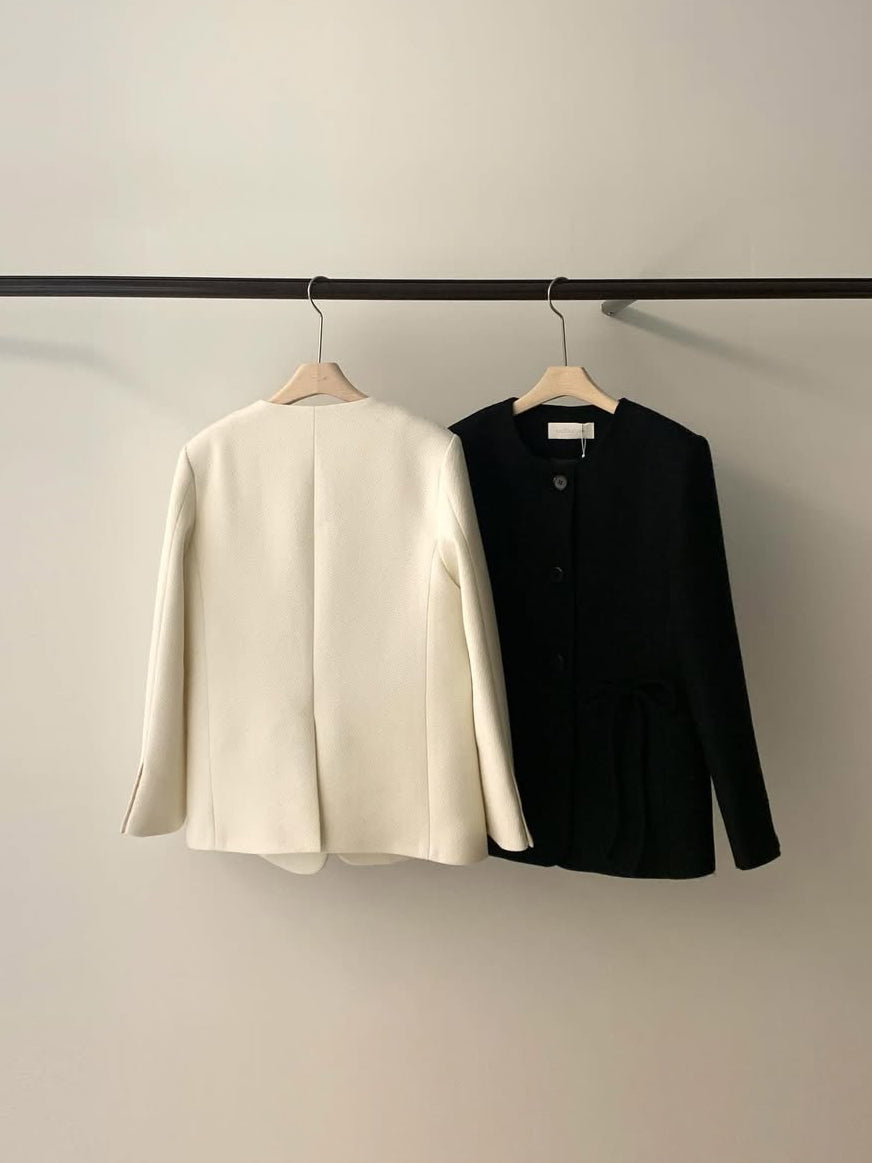 Peridot Tweed Jacket (Removable Ribbon Cut) (2 Colors)