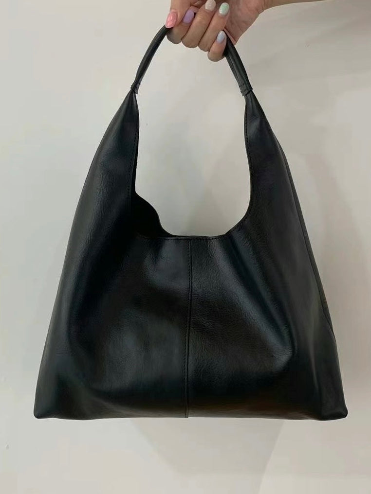 Cow Leather Tote Bag / Size S (3 Colors)