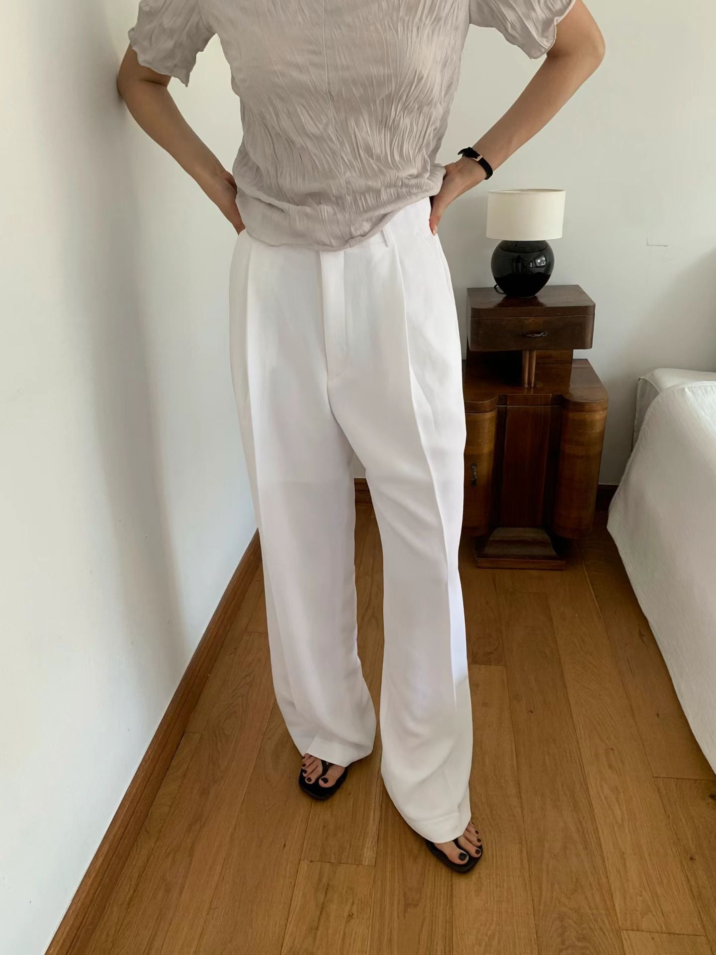 Summer One-Tuck Pants (4 Colors)