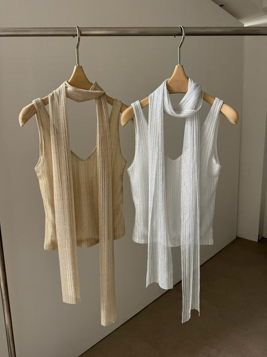 Althea Top with Scarf (2 Colors)