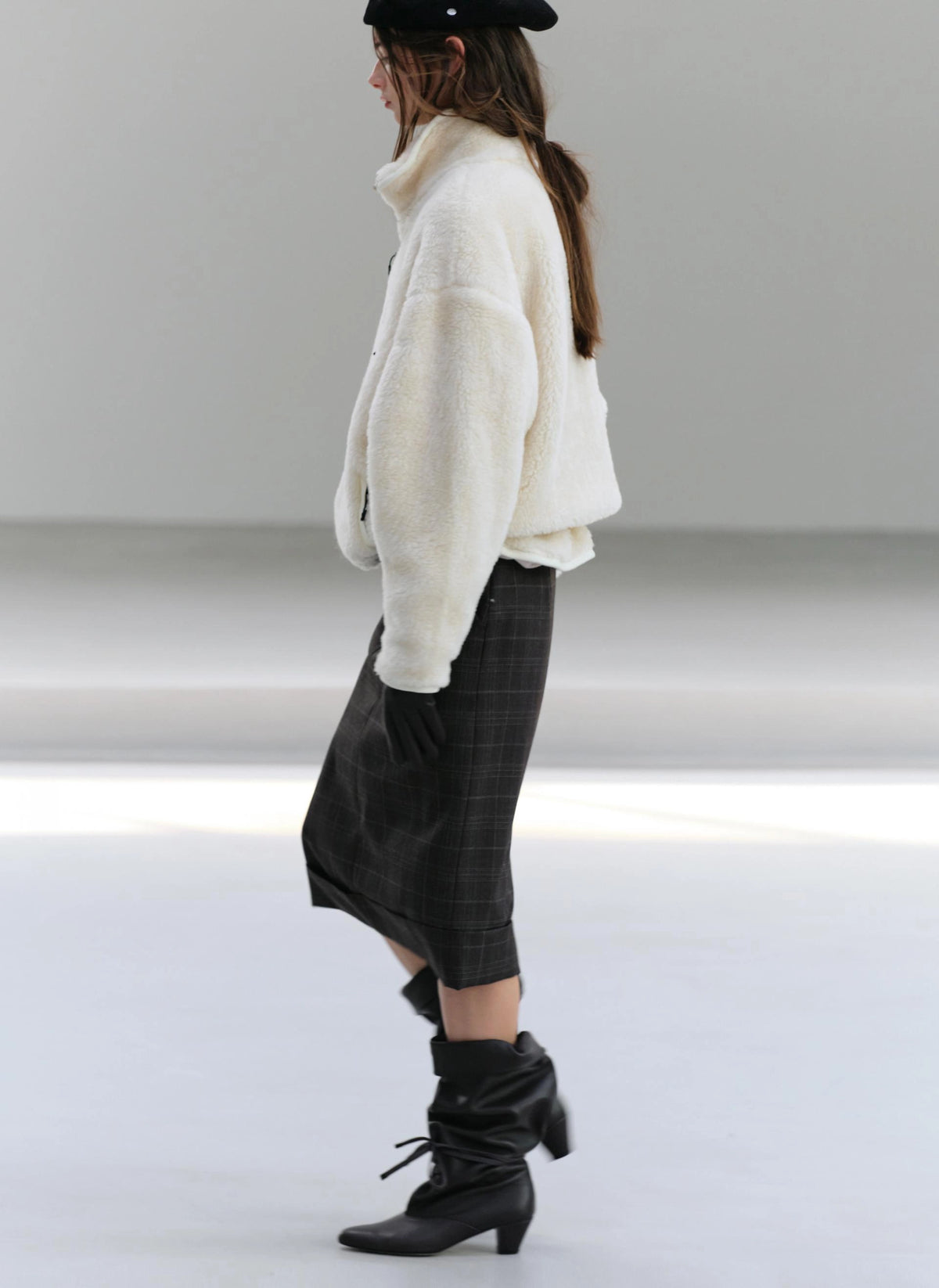 Check Midi Skirt - image 2