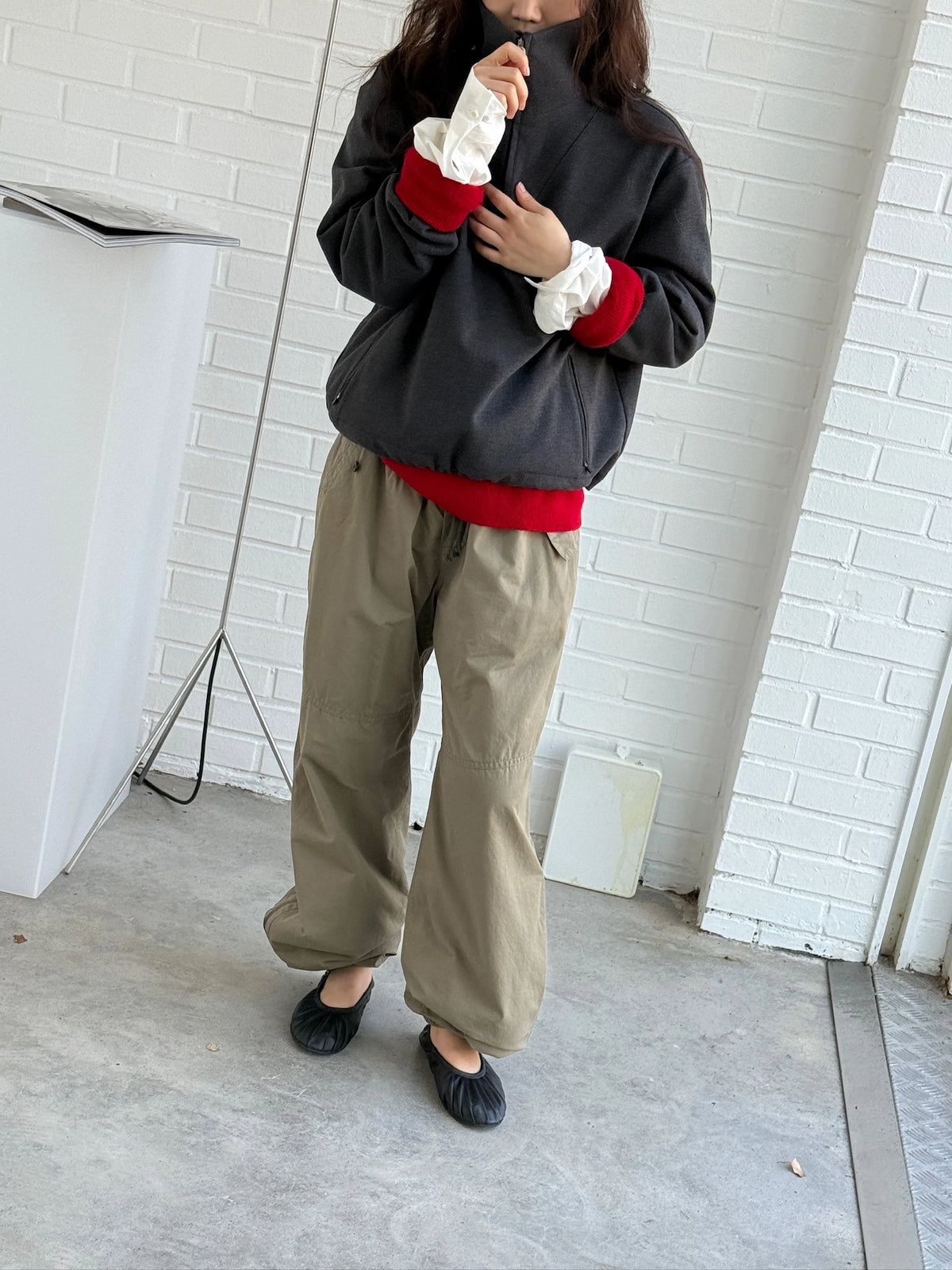 Hering Sweat Zip-up model photo