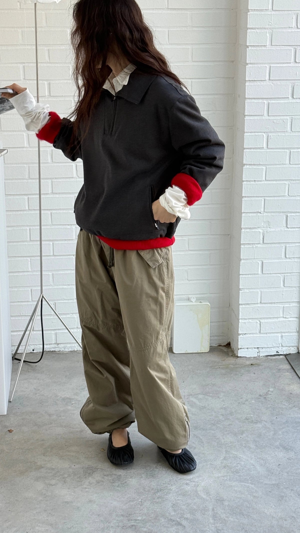 Hering Sweat Zip-up model photo