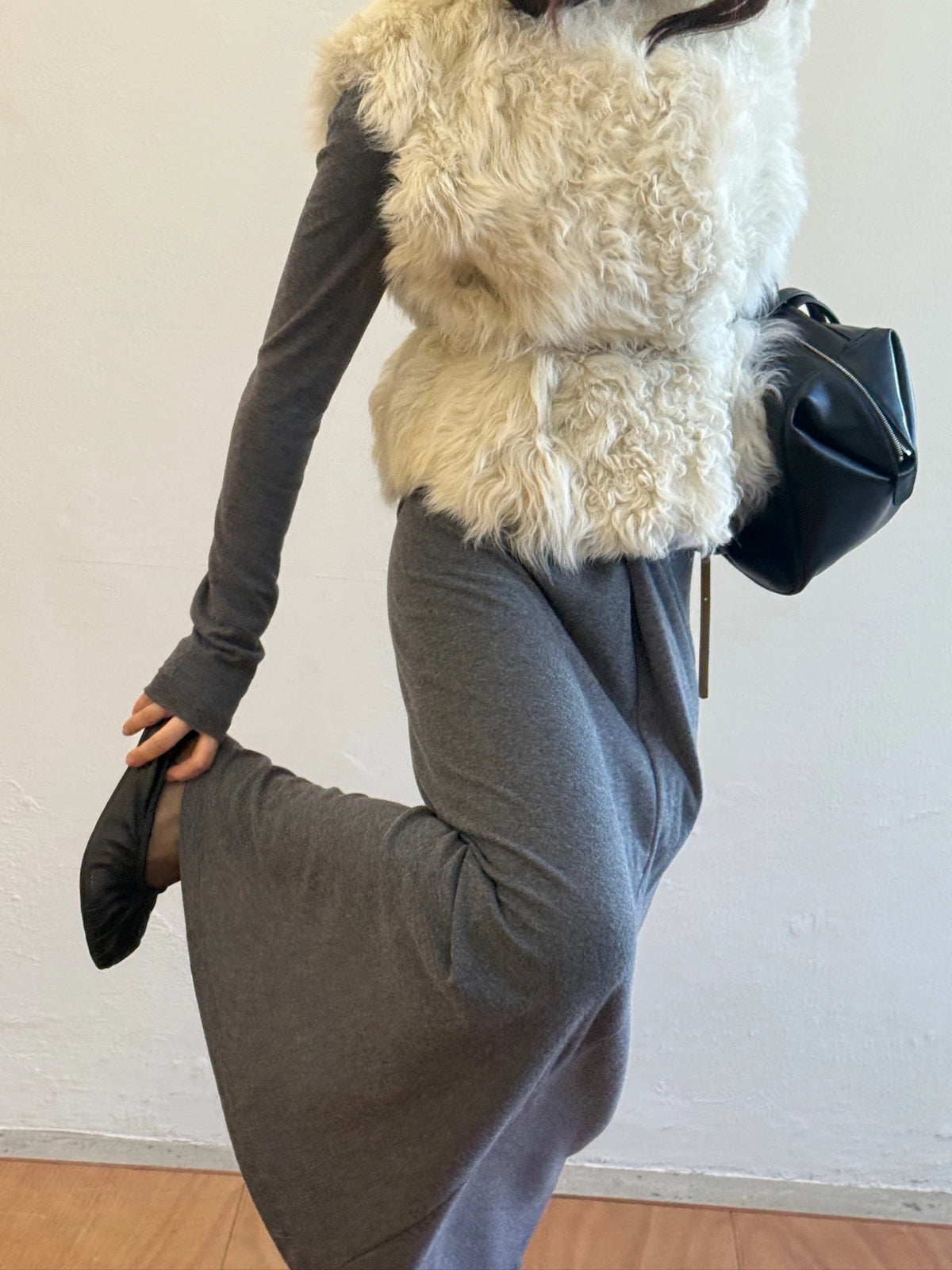 Angora Twist Skirt (2 Colors) model photo